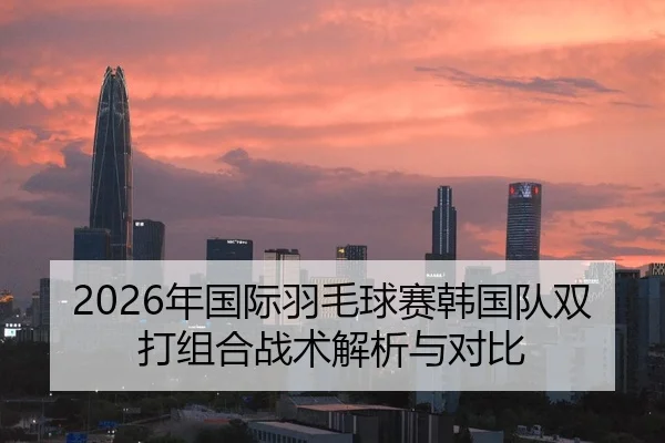 2026年国际羽毛球赛韩国队双打组合战术解析与对比